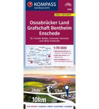 Radkarten KOMPASS FahrradkarteOsnabrücker Land, Grafschaft Bentheim, Enschede Kompass-Karten GmbH