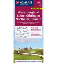 Radkarten KOMPASS Fahrradkarte Weserbergland - Leine - Northeim 3363 Kompass-Karten GmbH