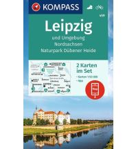 Wanderkarten Deutschland KOMPASS Wanderkarte Leipzig und Umgebung, Nordsachsen, Naturpark Dübener Heide KOMPASS freytag & berndt