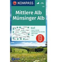 Wanderkarten Deutschland KOMPASS Wanderkarte Mittlere Alb, Münsinger Alb KOMPASS freytag & berndt