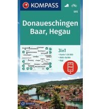 Hiking Maps Germany KOMPASS Wanderkarte Donaueschingen, Baar, Hegau Kompass-Karten GmbH