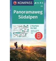 Weitwandern Kompass-Karte 218, Panoramaweg Südalpen 1:50.000 KOMPASS freytag & berndt