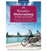 Cycling Guides Germany KOMPASS RadReiseFührer Rheinradweg von Mainz bis Duisburg Kompass-Karten GmbH