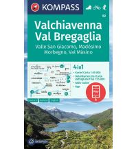 Wanderkarten KOMPASS Wanderkarte 92 Chiavenna/Val Bregaglia 1:50.000 KOMPASS freytag & berndt