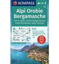 Wanderkarten Italien Kompass-Karte 104, Alpi Orobie Bergamasche 1:50000 KOMPASS freytag & berndt