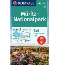 Wanderkarten Deutschland KOMPASS Wanderkarte 853 Müritz-Nationalpark 1:25000 KOMPASS freytag & berndt