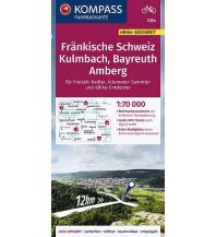 Radkarten Deutschland KOMPASS Fahrradkarte 3354 Fränkische Schweiz, Kulmbach, Bayreuth, Amberg 1:70.000 KOMPASS freytag & berndt