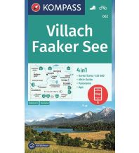 Wanderkarten Kärnten KOMPASS Wanderkarte 062 Villach, Faaker See 1:25000 KOMPASS freytag & berndt
