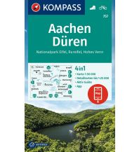 Hiking Maps Europe Kompass-Karte 757, Aachen, Düren, Nationalpark Eifel, Rureifel, Hohes Venn 1:50.000 Kompass-Karten GmbH