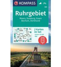 Wanderkarten Deutschland KOMPASS Wanderkarte 823 Ruhrgebiet KOMPASS freytag & berndt