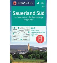 Wanderkarten Deutschland Kompass-Karte 842, Sauerland Süd 1:50.000 KOMPASS freytag & berndt