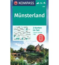 Wanderkarten Deutschland KOMPASS Wanderkarten-Set 849 Münsterland (3 Karten) 1:50.000 KOMPASS freytag & berndt