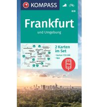 Hiking Maps Bavaria Kompass-Kartenset 828, Frankfurt und Umgebung 1:50.000 Kompass-Karten GmbH