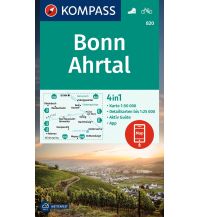 Wanderkarten Deutschland Kompass-Karte 820, Bonn, Ahrtal 1:50.000 KOMPASS freytag & berndt