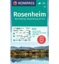 Hiking Maps Bavaria Kompass-Karte 181, Rosenheim, Bad Aibling, Wasserburg am Inn 1:50.000 Kompass-Karten GmbH