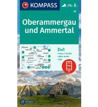 Wanderkarten Bayern Kompass-Karte 05, Oberammergau und Ammertal 1:35.000 KOMPASS freytag & berndt