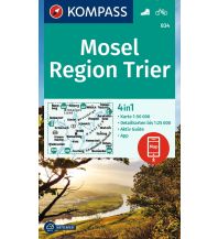 Hiking Maps Germany Kompass-Karte 834, Mosel, Region Trier 1:50.000 Kompass-Karten GmbH