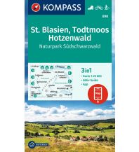 KOMPASS Wanderkarte 898 St. Blasien, Todtmoos, Hotzenwald, Naturpark Südschwarzwald 1:25.000 KOMPASS freytag & berndt