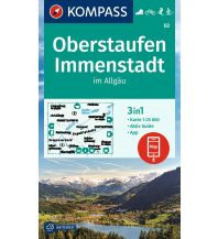 Hiking Maps Germany KOMPASS Wanderkarte 02 Oberstaufen, Immenstadt im Allgäu 1:25.000 Kompass-Karten GmbH