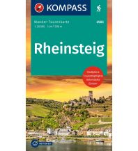 Weitwandern KOMPASS Wander-Tourenkarte Rheinsteig 1:50.000 KOMPASS freytag & berndt