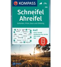 Hiking Maps Germany Kompass-Karte 836, Schneifel, Ahreifel, Schleiden, Prüm, Daun, Eifelsteig 1:50.000 Kompass-Karten GmbH