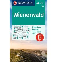 Wanderkarten Wien Kompass-Kartenset 208, Wienerwald 1:25.000 KOMPASS freytag & berndt