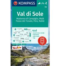 Wanderkarten Italien KOMPASS Wanderkarte 119 Val di Sole, Madonna di Campiglio, Malè, Passo del Tonale, Peio, Rabbi 1:35000 KOMPASS freytag & berndt