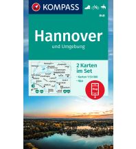 Wanderkarten Deutschland KOMPASS Wanderkarte 848 Hannover und Umgebung 1:50000 (2 Karten im Set) Kompass-Karten GmbH