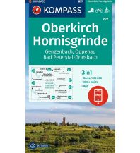 Wanderkarten Deutschland Kompass-Karte 877, Oberkirch, Hornisgrinde, Gengenbach, Oppenau, Bad Peterstal-Griesbach 1:25.000 KOMPASS freytag & berndt