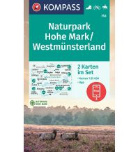 Hiking Maps Germany KOMPASS Wanderkarten-Set 753 Naturpark Hohe Mark / Westmünsterland (2 Karten) 1:35.000 Kompass-Karten GmbH