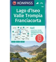 Wanderkarten Italien Kompass-Karte 106, Lago d'Iseo, Valle Trompia, Franciacorta 1:50.000 KOMPASS freytag & berndt