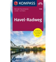 Radsport Fahrrad-Tourenkarte Havel-Radweg Kompass-Karten GmbH