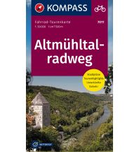 Radkarten Deutschland Fahrrad-Tourenkarte Altmühltalradweg Kompass-Karten GmbH