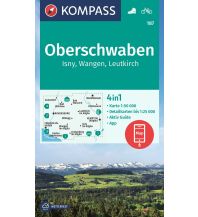Hiking Maps Allgäu Kompass-Karte 187, Oberschwaben, Isny, Wangen, Leutkirch 1:50.000 Kompass-Karten GmbH