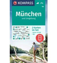 Wanderkarten Bayern KOMPASS Wanderkarte 184 München und Umgebung KOMPASS freytag & berndt
