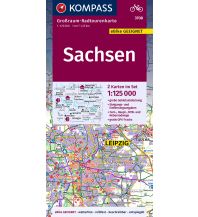 Radkarten KOMPASS GRK 3708 Sachsen Kompass-Karten GmbH