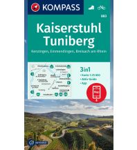Wanderkarten Schwarzwald - Schwäbische Alb KOMPASS Wanderkarte 883 Kaiserstuhl, Tuniberg, Kenzingen, Emmendingen, Breisach am Rhein 1:25.000 Kompass-Karten GmbH
