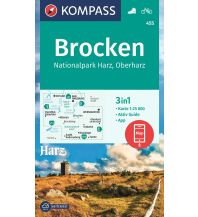 Hiking Maps Harz Kompass-Kartenset 455, Brocken, Nationalpark Harz, Oberharz 1:25.000 Kompass-Karten GmbH