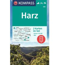 Wanderkarten Deutschland Kompass-Kartenset 450, Harz 1:50.000 KOMPASS freytag & berndt