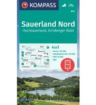 Wanderkarten Deutschland Kompass-Karte 841, Sauerland Nord, Hochsauerland, Arnsberger Wald 1:50.000 KOMPASS freytag & berndt