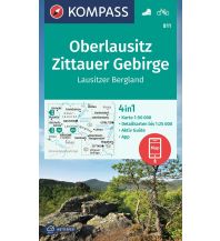 Wanderkarten Deutschland Kompass-Karte 811, Oberlausitz, Zittauer Gebirge 1:50.000 KOMPASS freytag & berndt