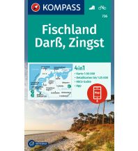 KOMPASS Wanderkarte 736 Fischland, Darß, Zingst 1:50.000 KOMPASS freytag & berndt