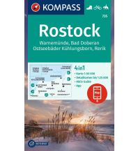 KOMPASS Wanderkarte 735 Rostock, Warnemünde, Bad Doberan, Ostseebäder Kühlungsborn, Rerik 1:50.000 KOMPASS freytag & berndt