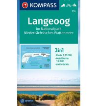 KOMPASS Wanderkarte 731 Langeoog im Nationalpark Niedersächsisches Wattenmeer 1:15.000 KOMPASS freytag & berndt