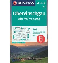 Hiking Maps South Tyrol + Dolomites Kompass Karte 041, Obervinschgau/Alta Val Venosta 1:25.000 Kompass-Karten GmbH