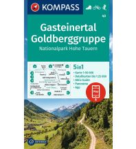 Wanderkarten Salzburg Kompass-Karte 40, Gasteinertal, Goldberggruppe 1:50.000 KOMPASS freytag & berndt