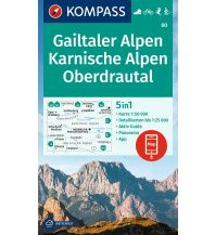 Wanderkarten Kärnten Kompass-Karte 60, Gailtaler Alpen, Karnische Alpen, Oberdrautal 1:50.000 KOMPASS freytag & berndt