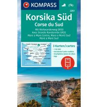 Hiking Maps France Kompass-Kartenset 2251, Korsika Süd/Corse du Sud 1:50.000 Kompass-Karten GmbH