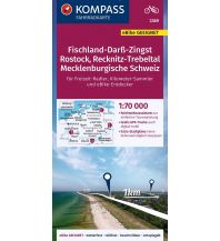 Radkarten KOMPASS Fahrradkarte 3369 Fischland-Darß-Zingst, Rostock, Recknitz-Trebeltal, Mecklenburgische Schweiz 1:70.000 KOMPASS freytag & berndt