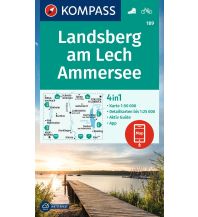 Hiking Maps Bavaria Kompass-Karte 189, Landsberg am Lech, Ammersee 1:50.000 Kompass-Karten GmbH